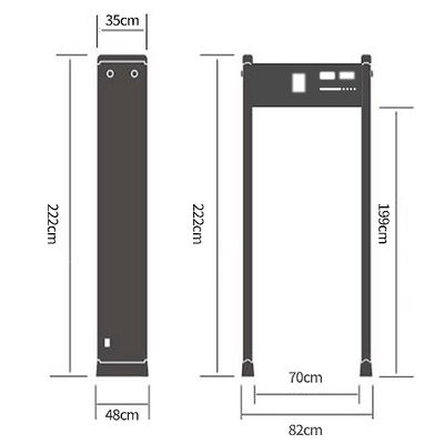 Safety Walk Through Metal Detectors For Detecting Prohibited Items